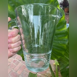 Retired Ikea VANLIG Pitcher 10288 Designed by Hennik Preutz Italy Glass 7.25”